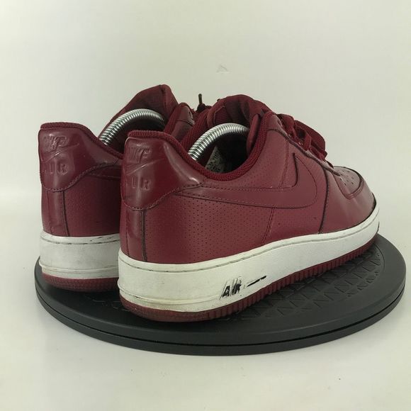 Nike Air Force 1 Crimson Red Patent Leather 315122-601 Men's Size 9.5 - Picture 5 of 12